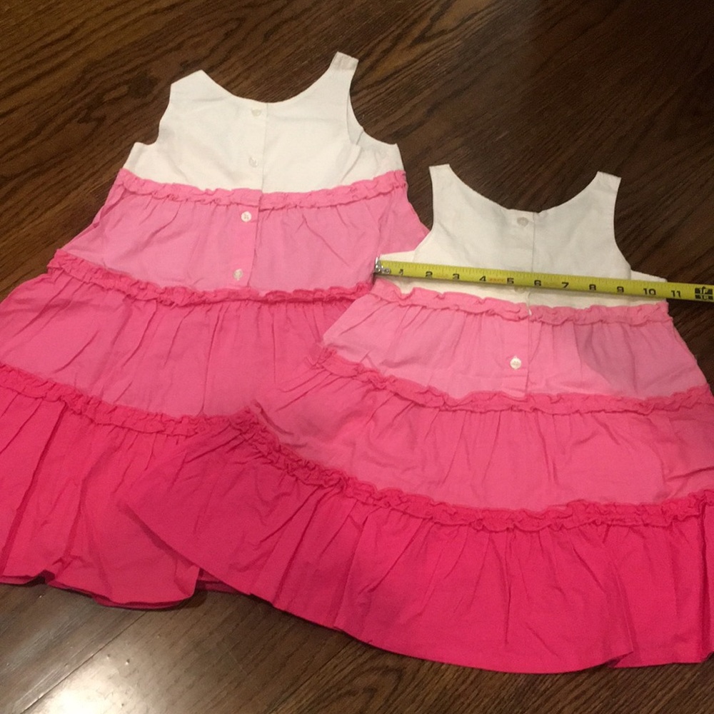 RELISTED  Pink Girls Tiered Sun Dress 12m-8y - Picture 4 of 8